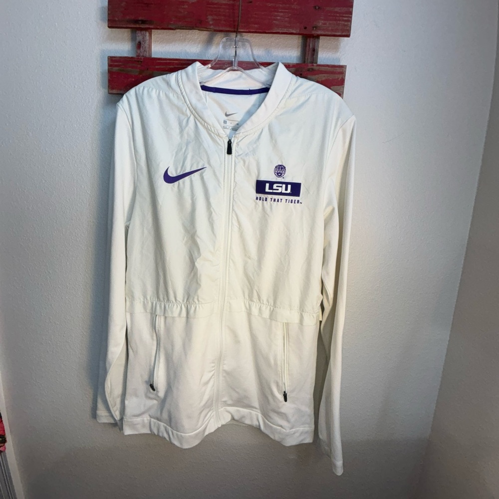 Nike Women's White Utility Jacket with Purple Accents